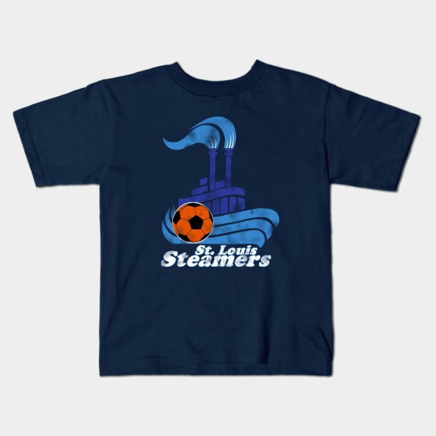 Throwback - MISL St Louis Steamers Kids T-Shirt by DistractedGeek